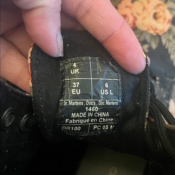 Dr. Martens 11821 Floral Canvas Boots - Picture 5 of 5